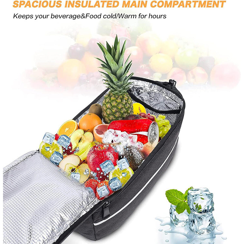 Multifunctional bicycle bag with insulated drink holder Stornfield