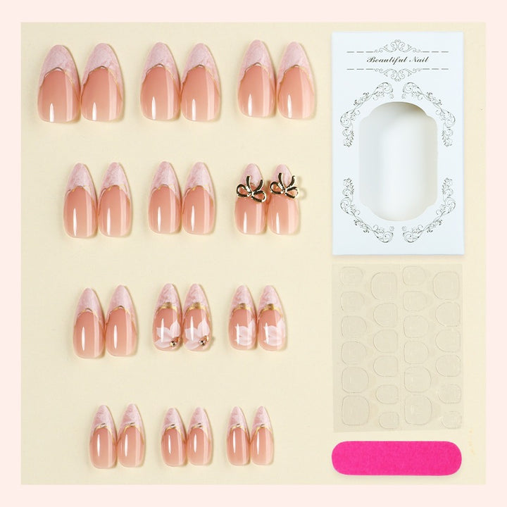 Artificial nail set with glamorous tips and stylish accents Stornfield