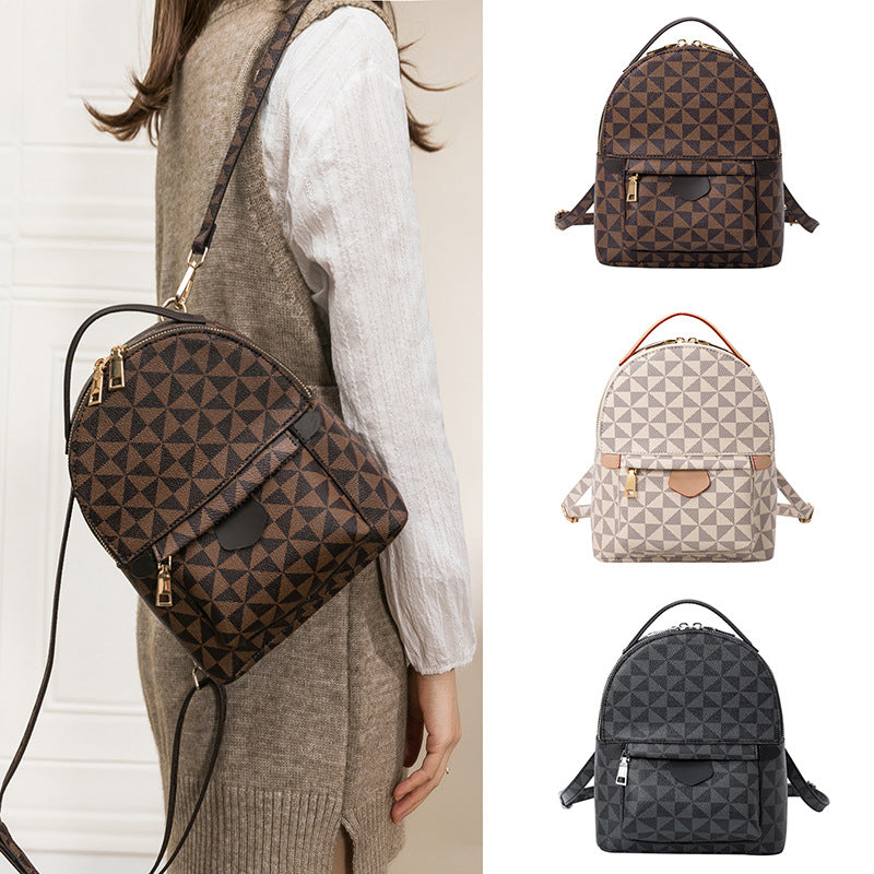 Geometric Patterned Mini Backpack