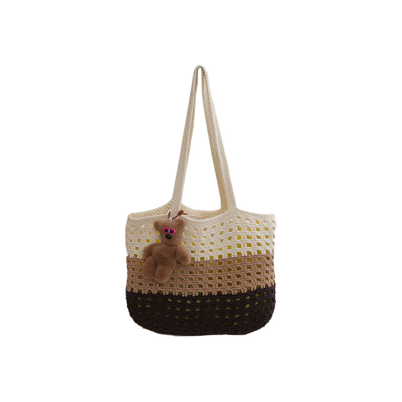 Handmade straw bag with cute tag Stornfield
