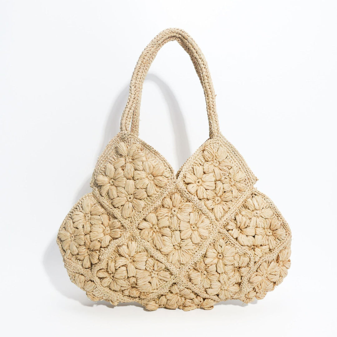Handcrafted crossbody bag with floral decorative embroidery Stornfield