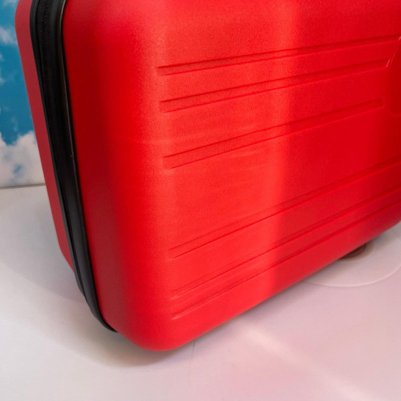 compact hardshell travel carry case with top handle and reinforced ridged shell Stornfield