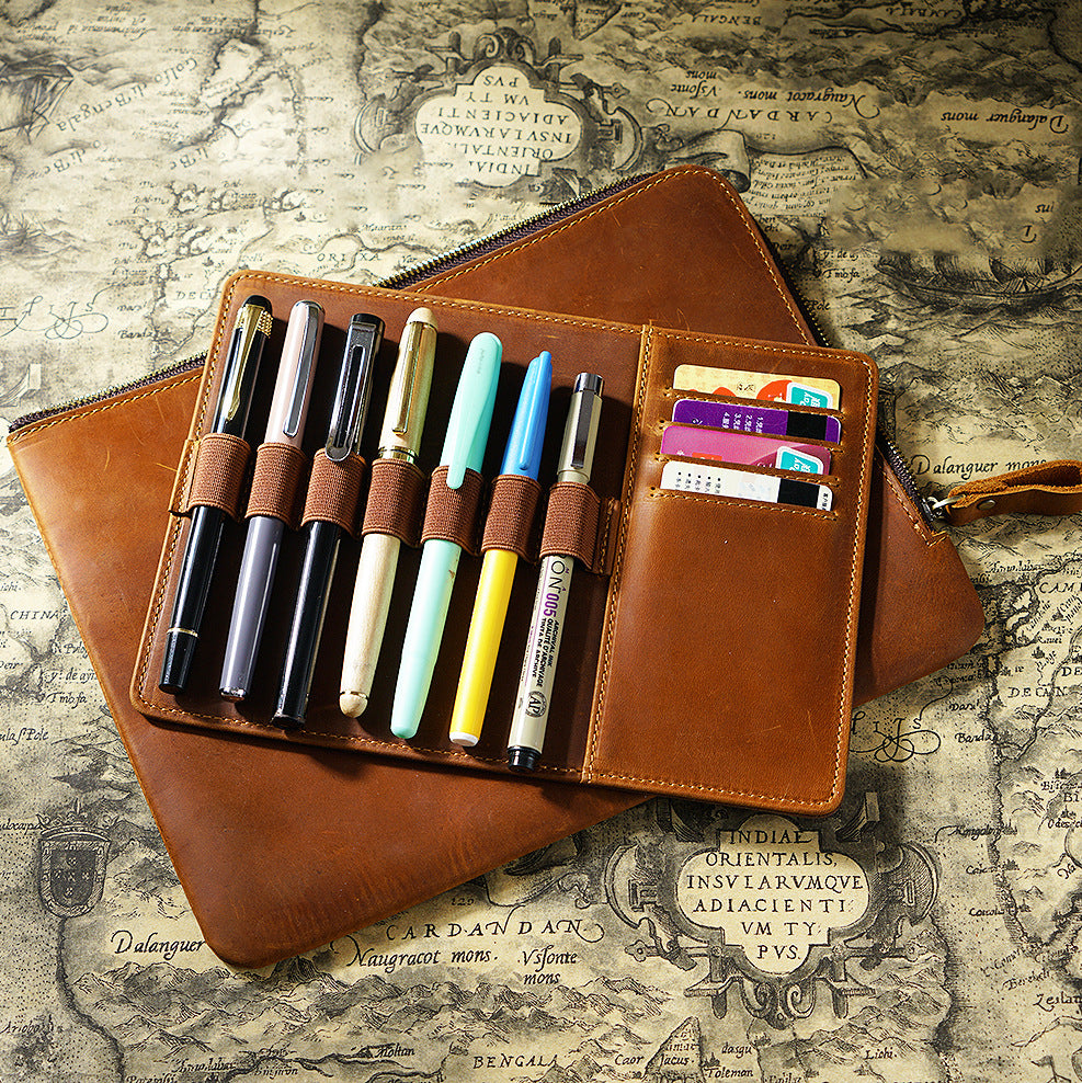Leather Pen Organizer