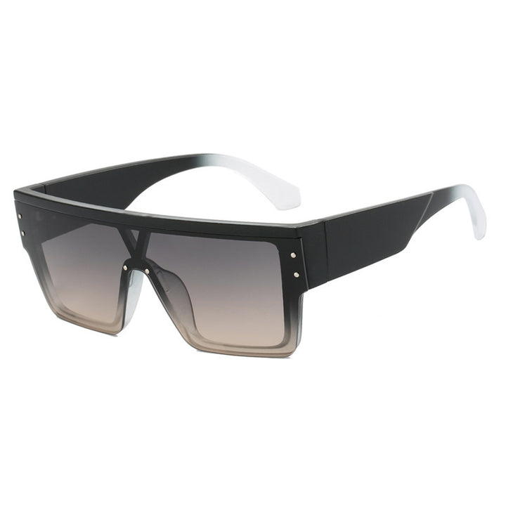 Women futuristic oversized sunglasses with clear lenses Stornfield