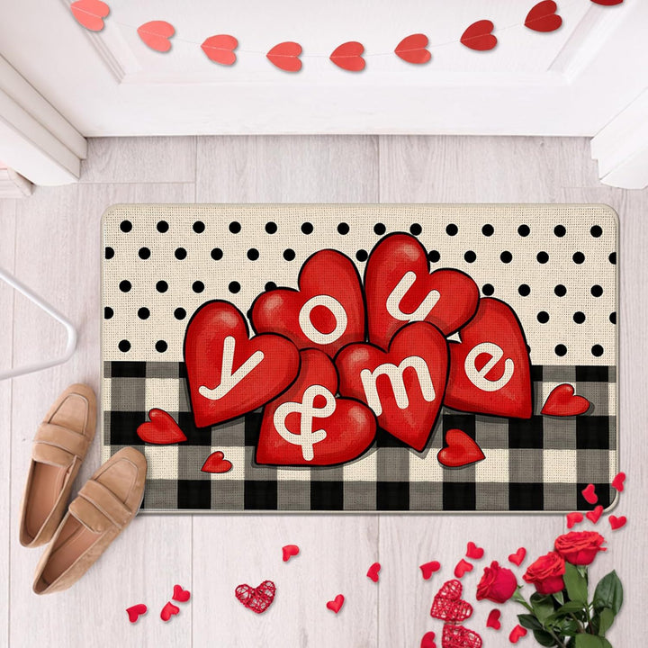 Romantic Floral Welcome Mat Stornfield