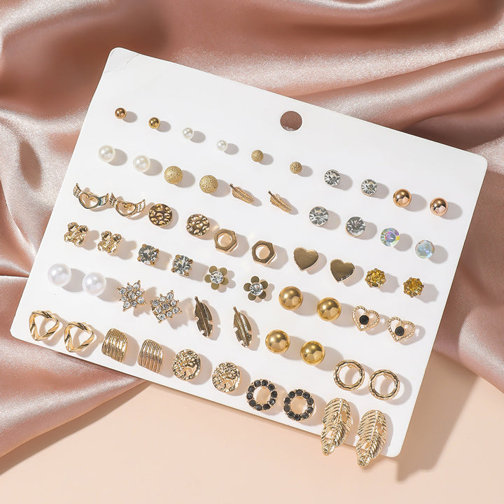 Earring set with gold accents Stornfield