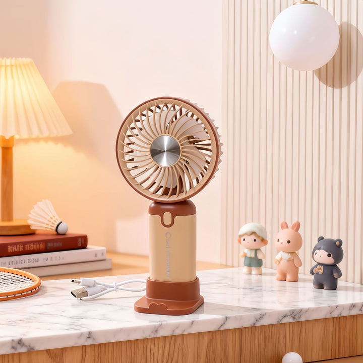 Women's Portable Hand Fan with USB Charging Function Stornfield