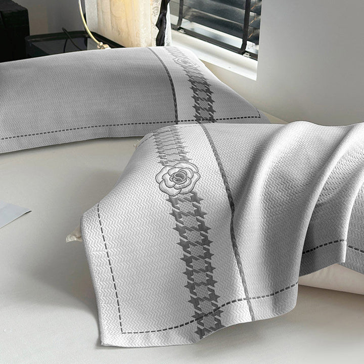 Decorative Luxurious Embroidered Pillowcase Set Stornfield