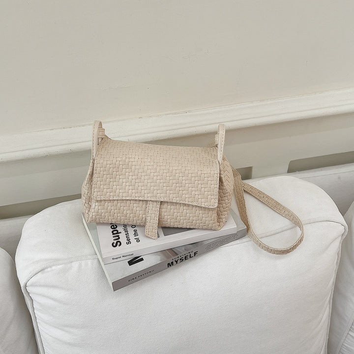Woven Textured Crossbody Handbag