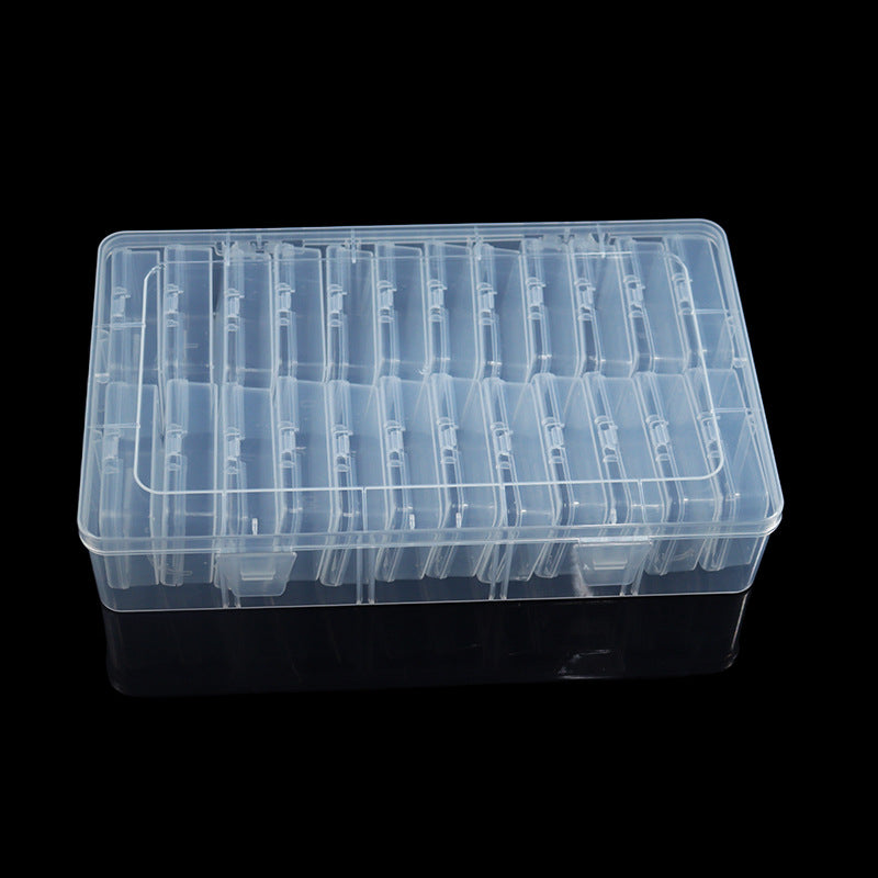 Multi-Compartment Clear Craft Supply Storage Box Stornfield