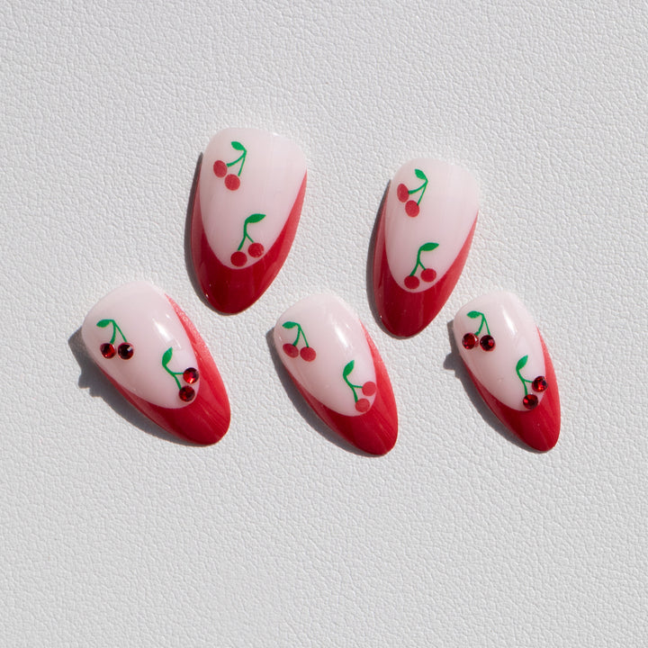 Cherry Blossom Accent Nail Art