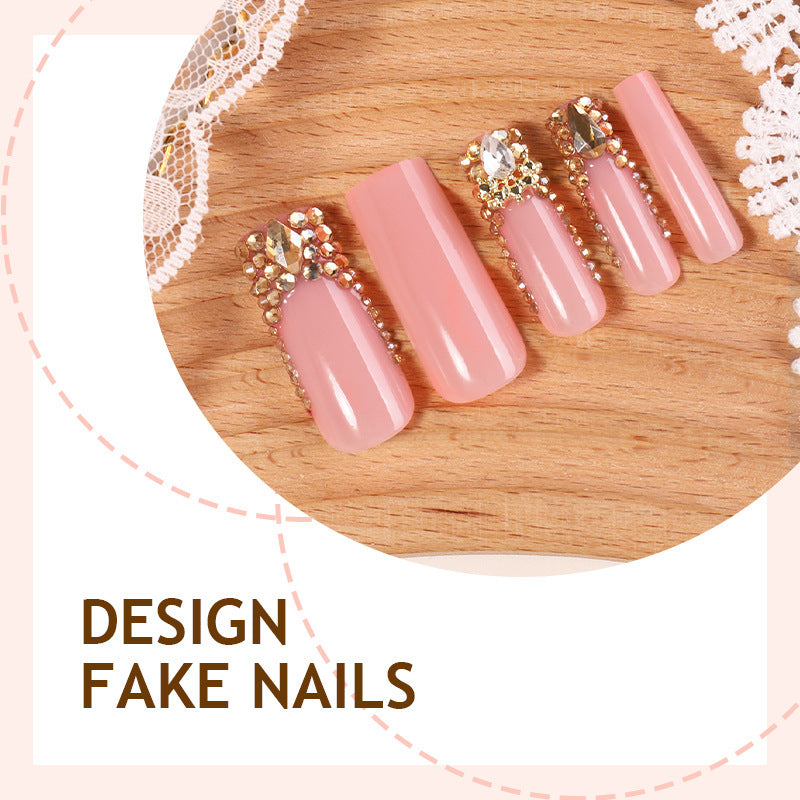 Art nail set with glitter decorations Stornfield