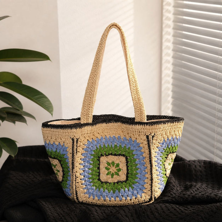 Hand-knotted cotton tote bag Stornfield