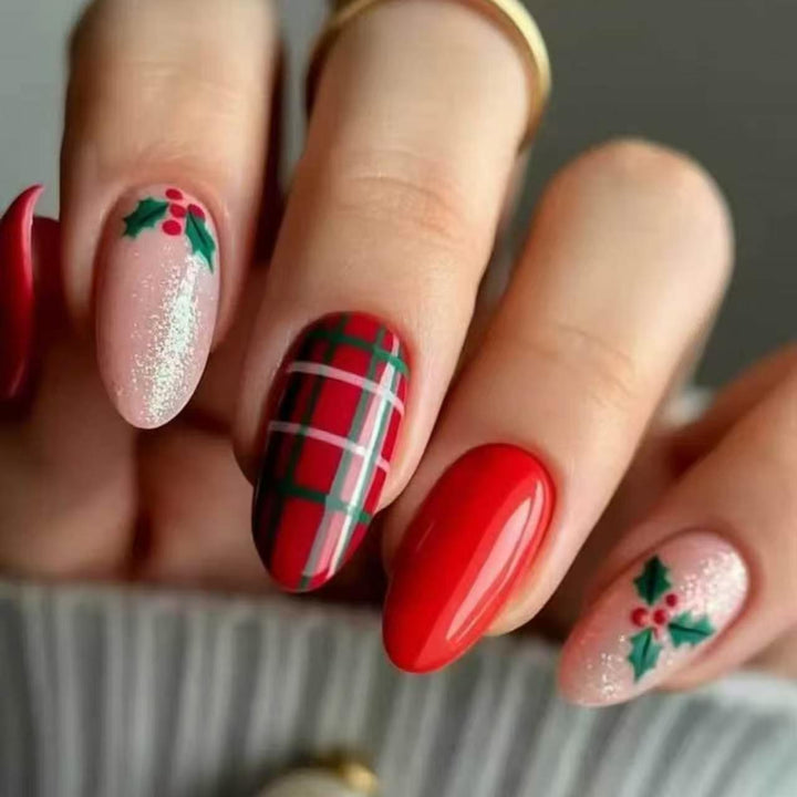 Festive Holiday Nail Art Extensions Stornfield