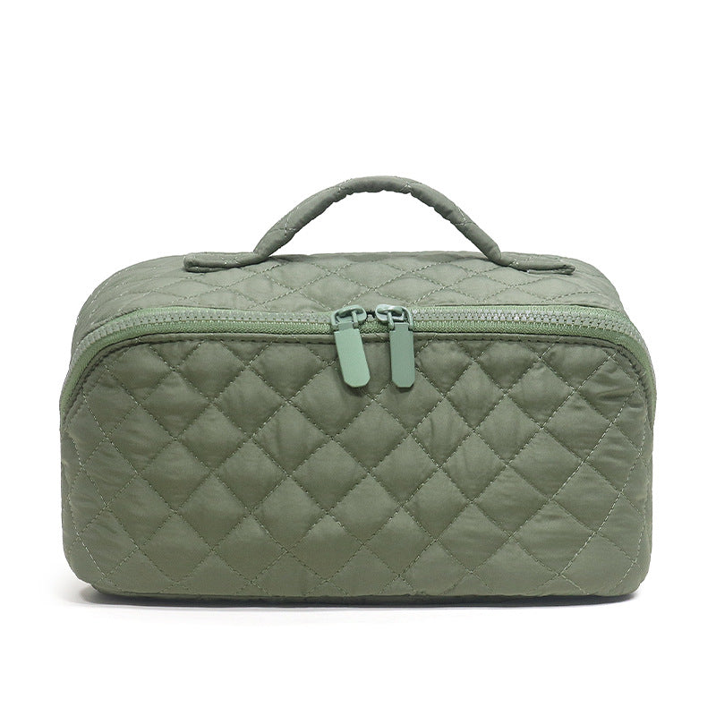 Quilted Travel Cosmetic Storage Case
