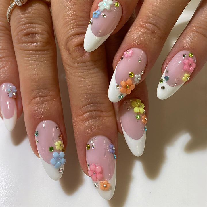 Decorative Floral Press-On Nail Set Stornfield 1788495731