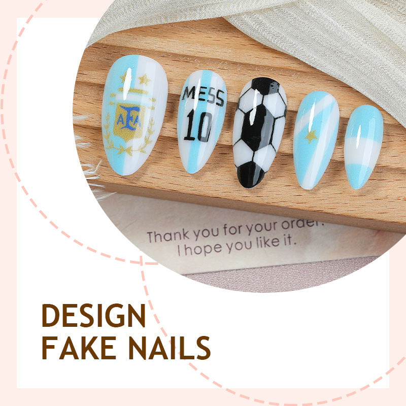 Creative nail art set with football theme Stornfield
