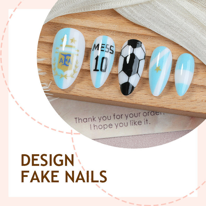 Creative nail art set with football theme Stornfield