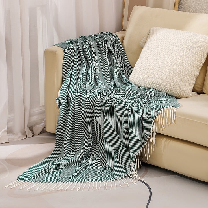 Women's stylish and soft zigzag blanket Stornfield