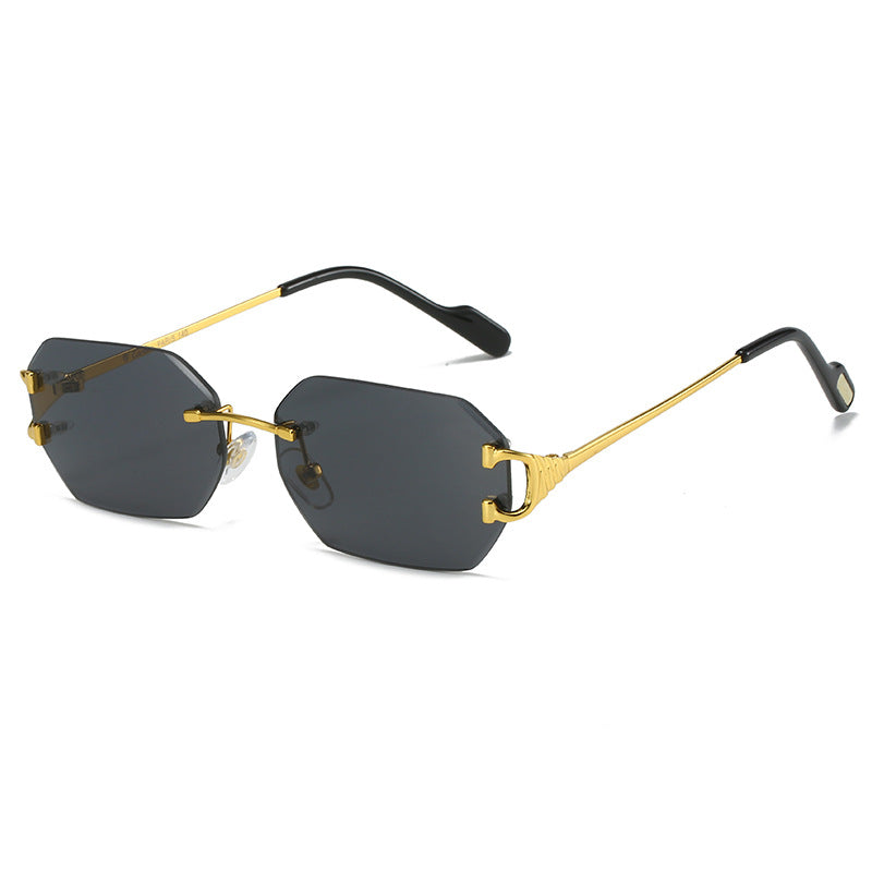 Ladies modern octagon sunglasses with stylish metal frame and polarized lenses Stornfield