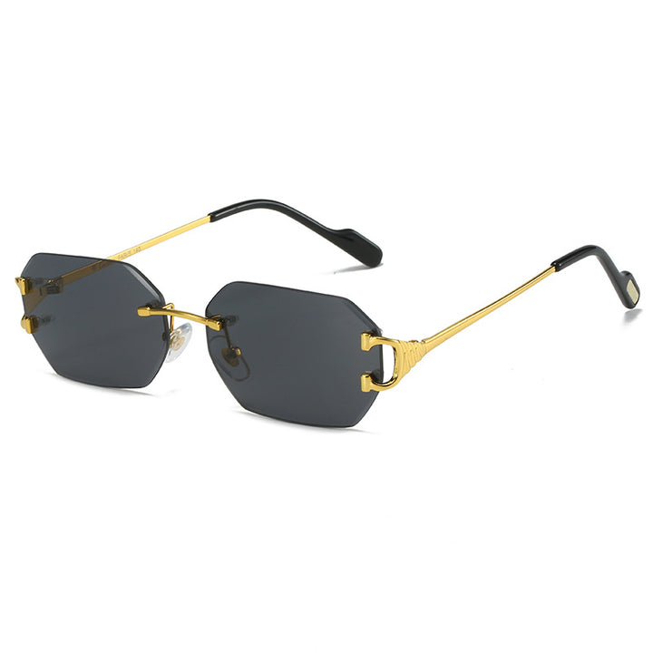 Ladies modern octagon sunglasses with stylish metal frame and polarized lenses Stornfield