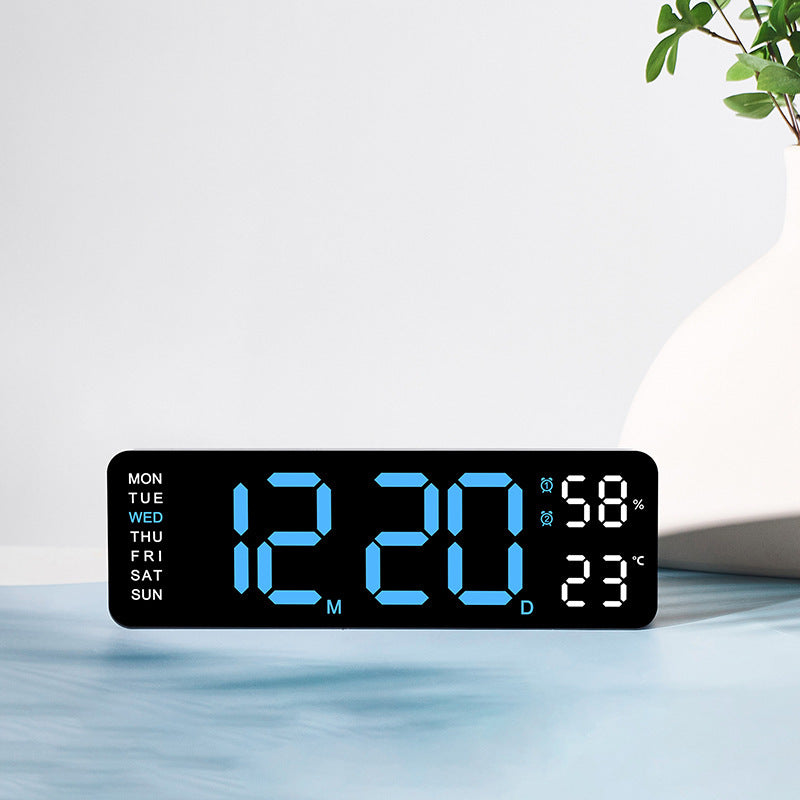 Digital wall clock with temperature and humidity display Stornfield