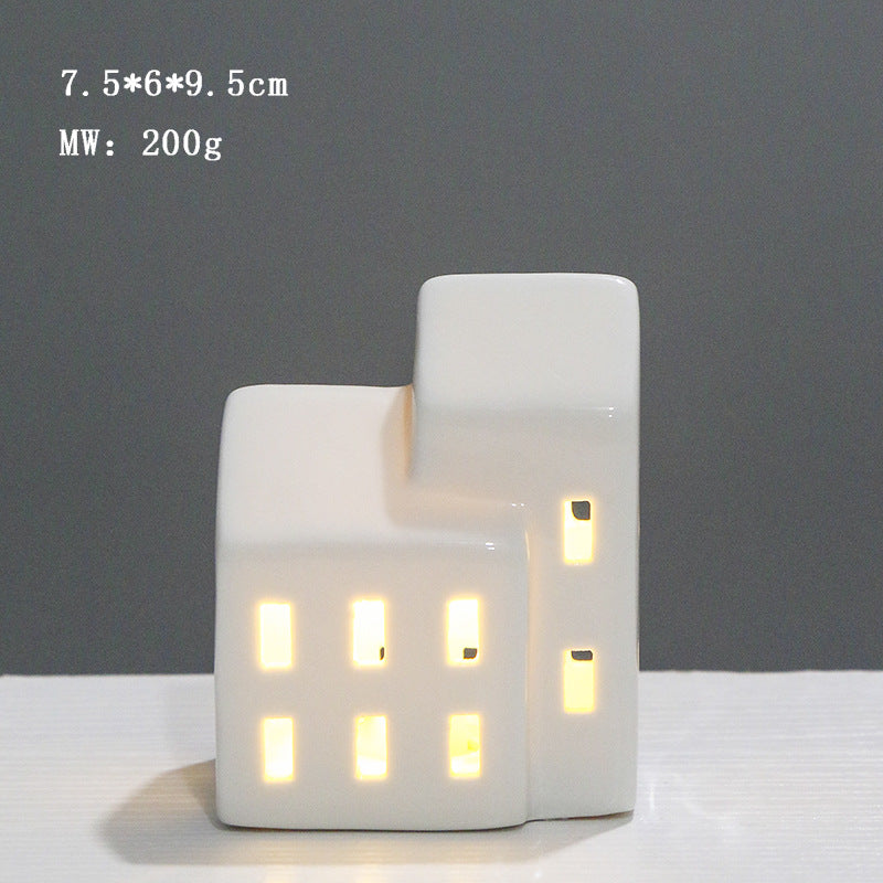 Ceramic House-Shaped Night Light Stornfeild