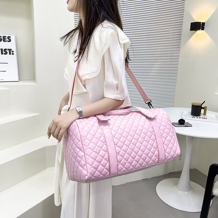 Quilted Travel Duffle Bag