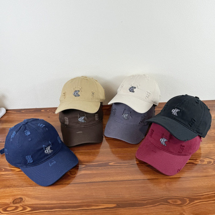 Men's Distressed Adjustable Baseball Cap Stornfield