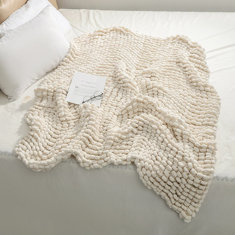 Plush Textured Throw Blanket