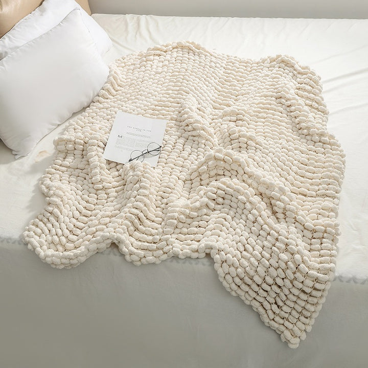 Plush Textured Throw Blanket