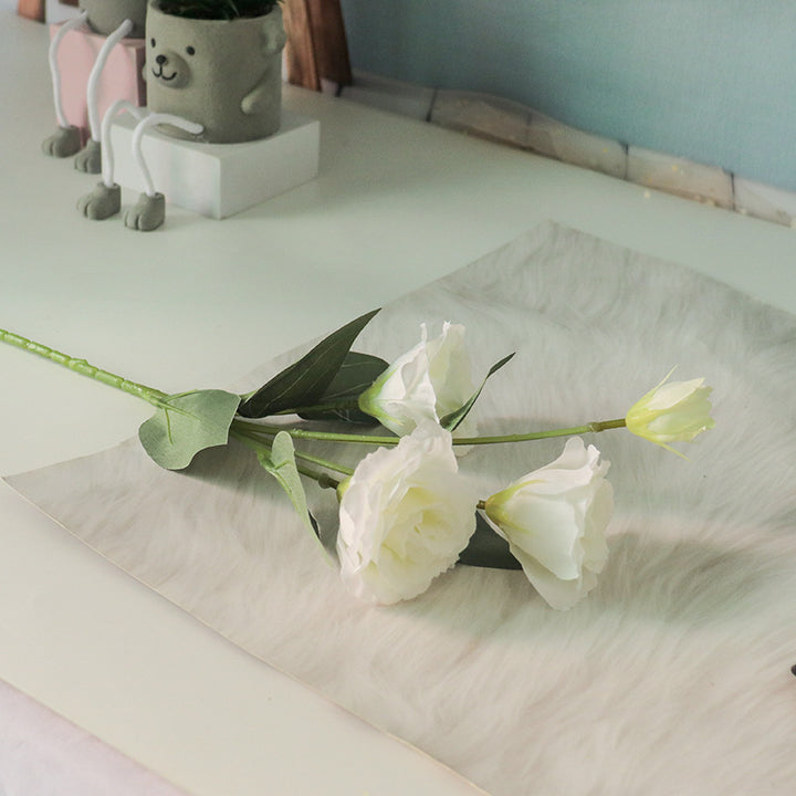 Realistic Faux Rose Floral Stem
