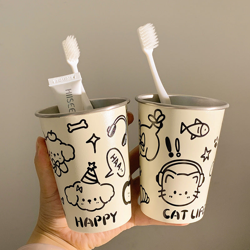 Playful paper cup with cheerful animal design Stornfield