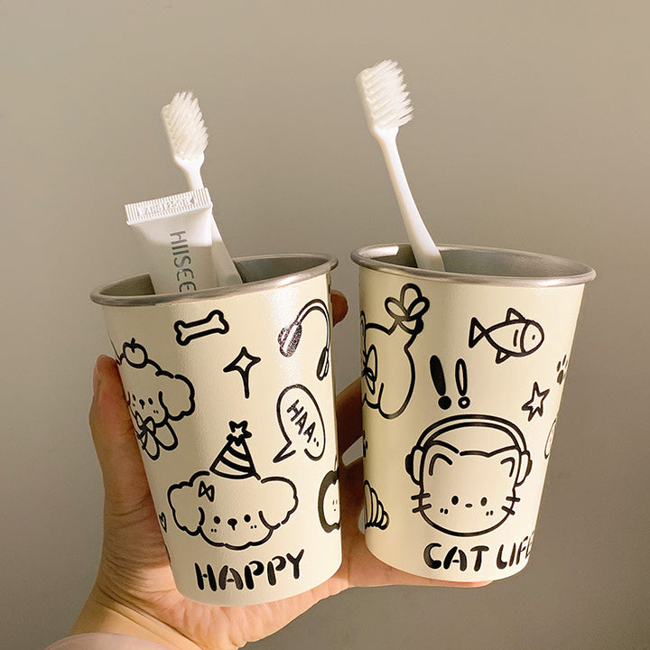 Playful paper cup with cheerful animal design Stornfield