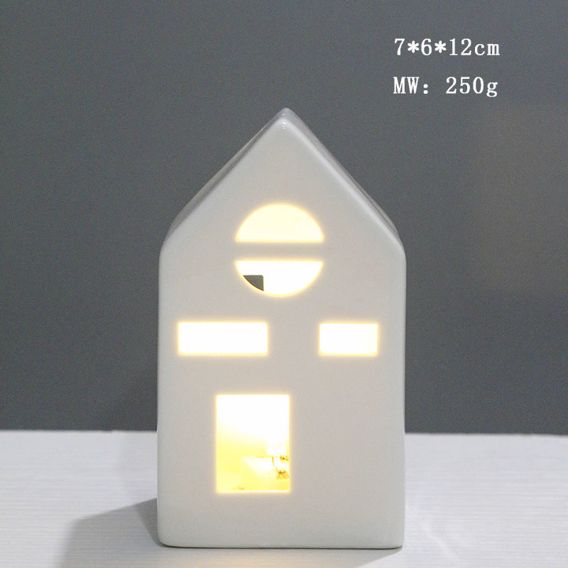 Ceramic House-Shaped Night Light Stornfeild