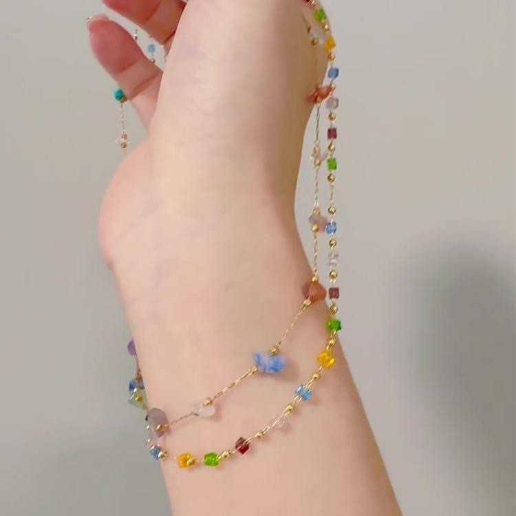 Dainty Beaded Chain Necklace Stornfield