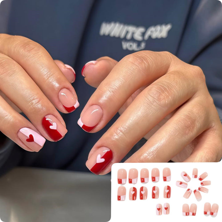 Artistic Heart Motif Art Nails Stornfield