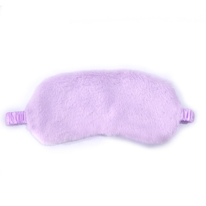 Women's fluffy ergonomic eye mask with adjustable satin band and soft faux fur cover Stornfield