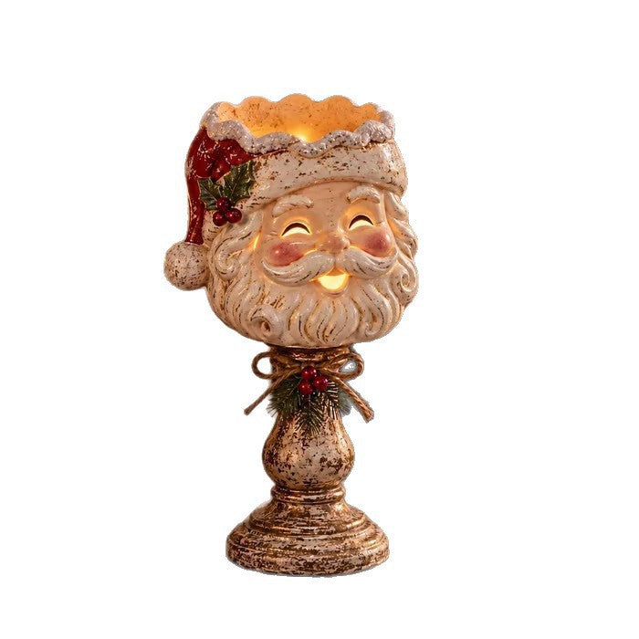Decorative Santa Claus Candle Holder Stornfield