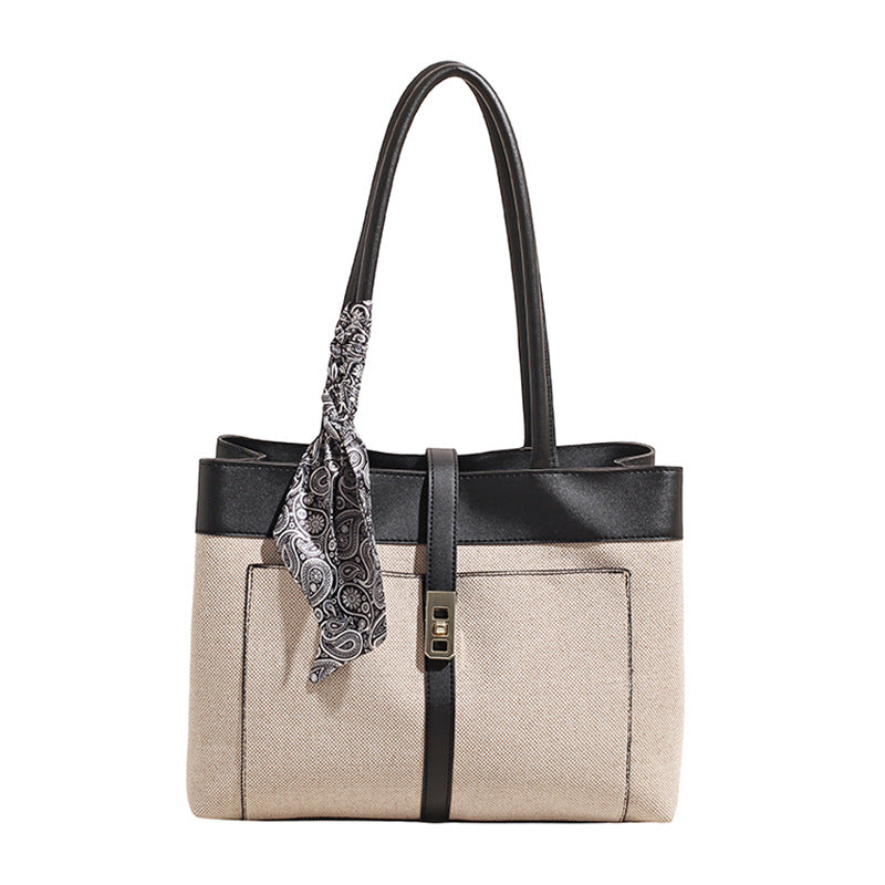 Elegant Multi-Pocket Handheld Tote Bag