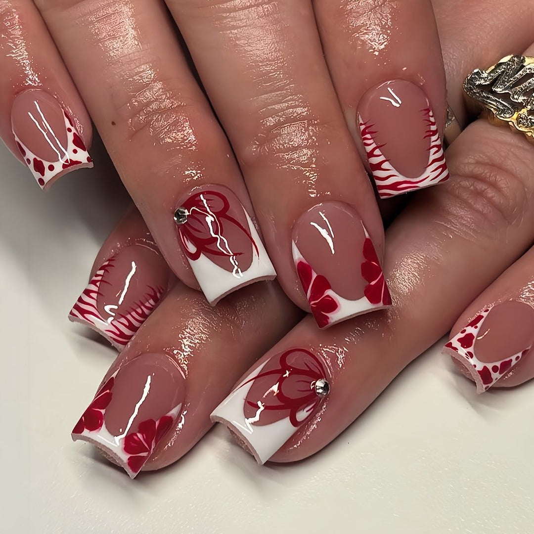 Elegant Floral Nail Design Stornfield