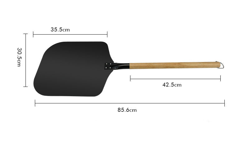 Large Rectangular Nonstick Pizza Peel with Detachable Wooden Handle Stornfield