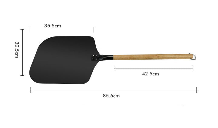 Large Rectangular Nonstick Pizza Peel with Detachable Wooden Handle Stornfield