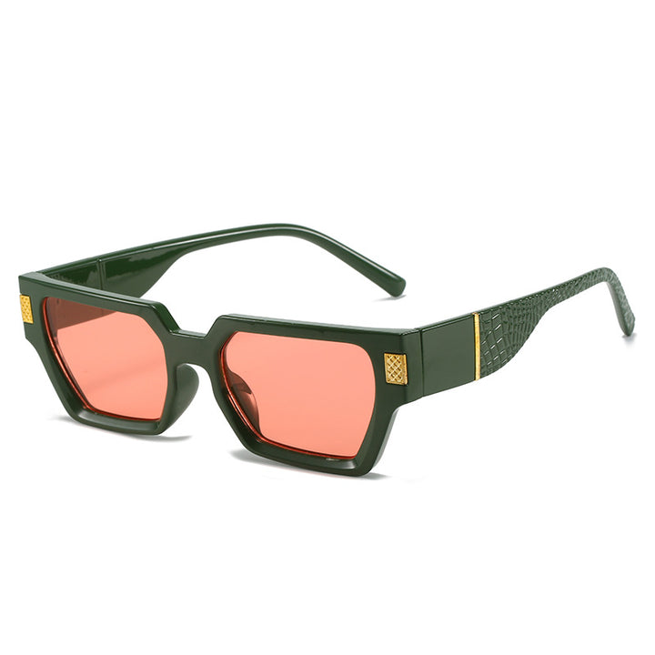 Ladies fashionable sunglasses with unique geometric frame and luxurious details Stornfield