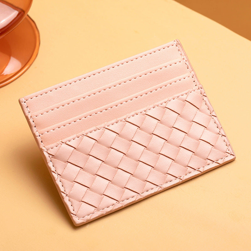 Woven Leather Card Holder Stornfield
