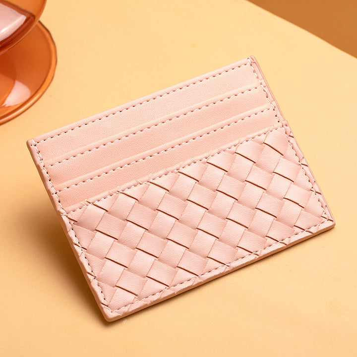 Woven Leather Card Holder Stornfield