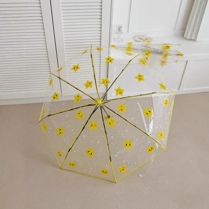 Ladies foldable umbrella with particularly playful star design Stornfield