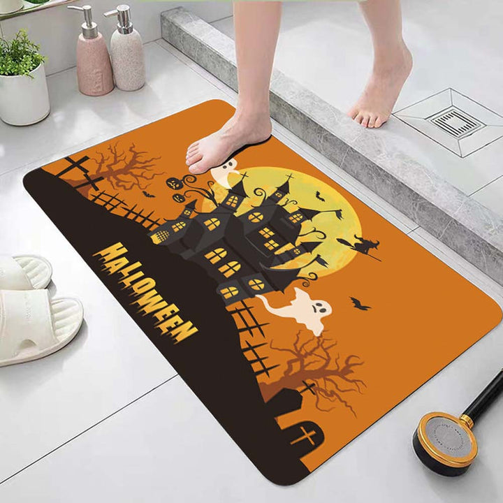 Halloween Theme Decorative Bath Mat