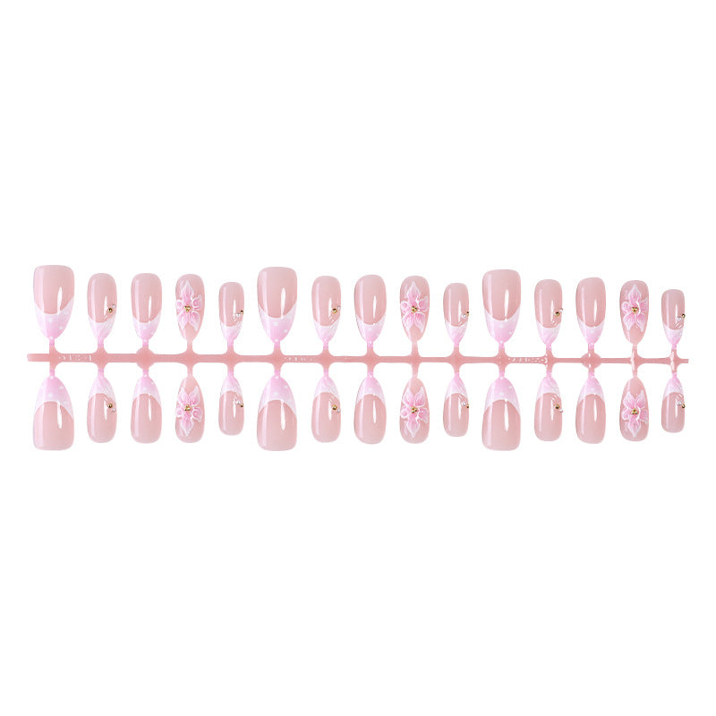 Elegant Floral Press-On Nail Art Set Stornfield 1788495644