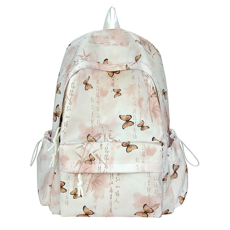 Artistic Butterfly Print Backpack Stornfield